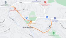 map of diversion route